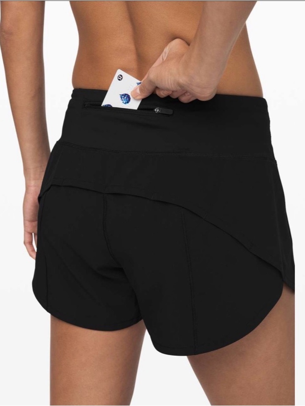 NWT Lululemon Speed Up Mid-Rise Short 4" in Black Size 4 Tall
